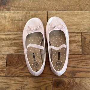 Wonder Nation Pink Kids Ballet Flat Dress Shoes with Bow